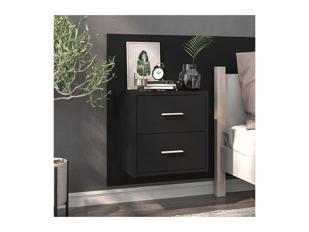 Table de chevet murale Noir KEFWE89092
