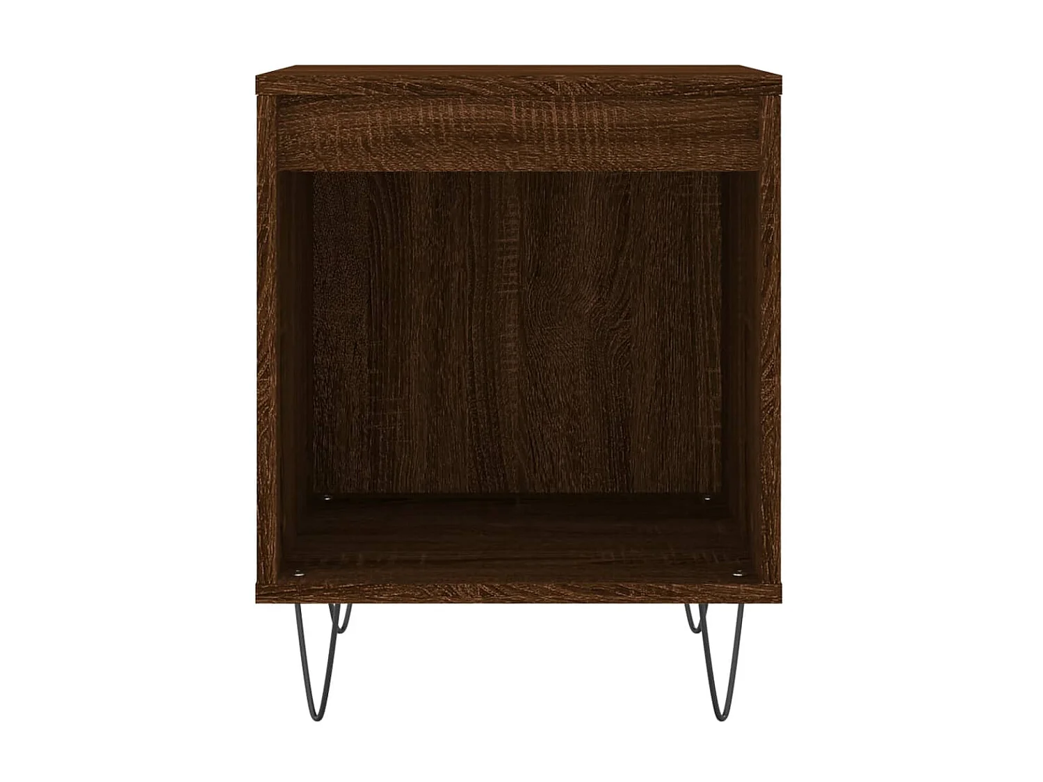 Table de chevet chêne marron 40x35x50 cm bois d'ingénierie QPD69077