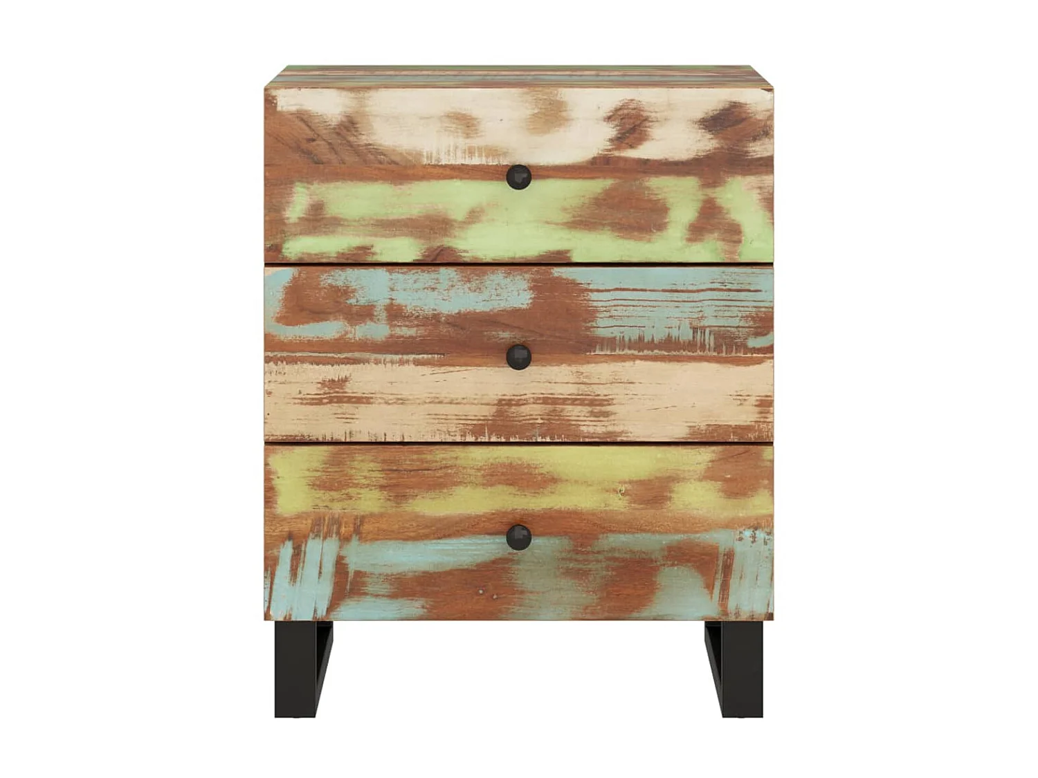 Table de chevet 50x33x62cm Bois de récupération et d'ingénierie KEFWE51415