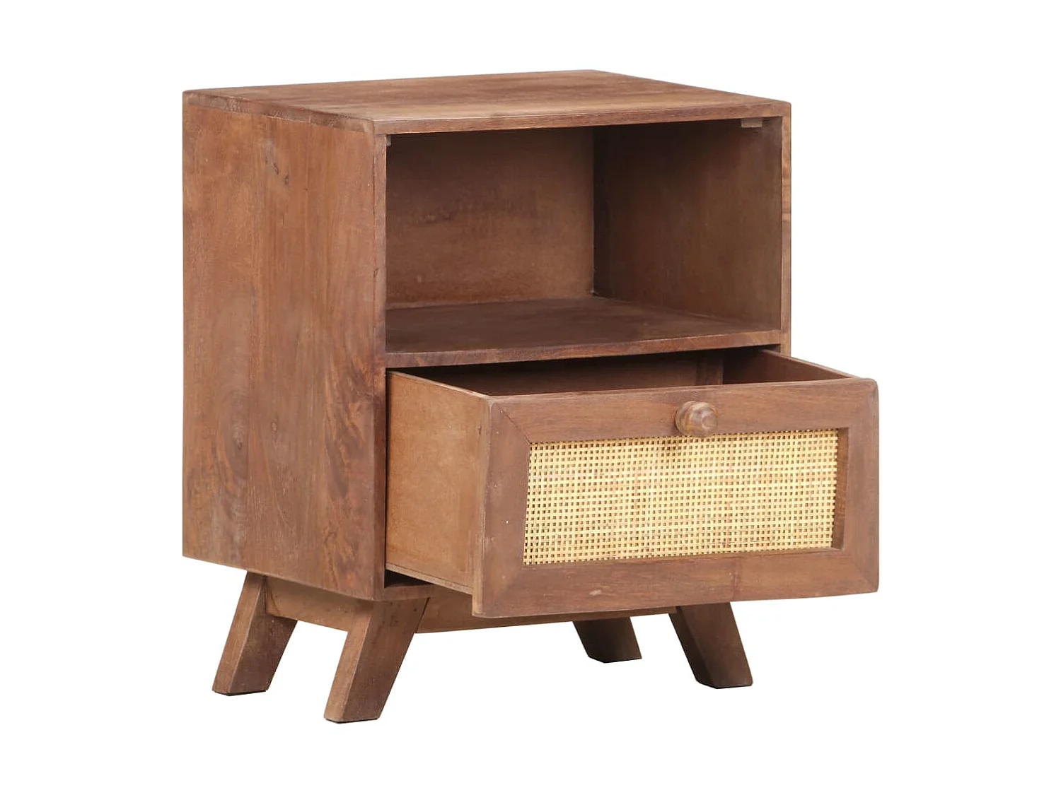 Table de chevet 40x30x50 cm Bois de manguier massif KEFWE21948