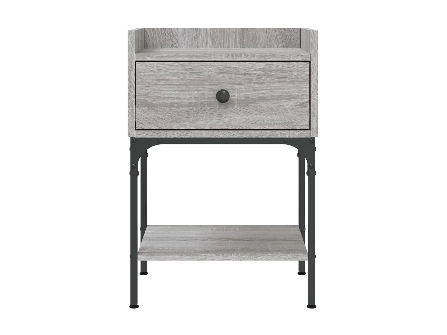 Table de chevet sonoma gris 40,5x31x60 cm bois d'ingénierie QPD21376