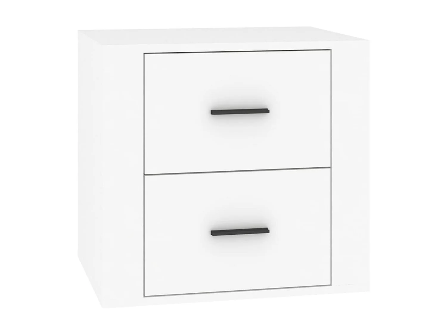 Mesita de noche blanca 50x39x47 cm ES58358