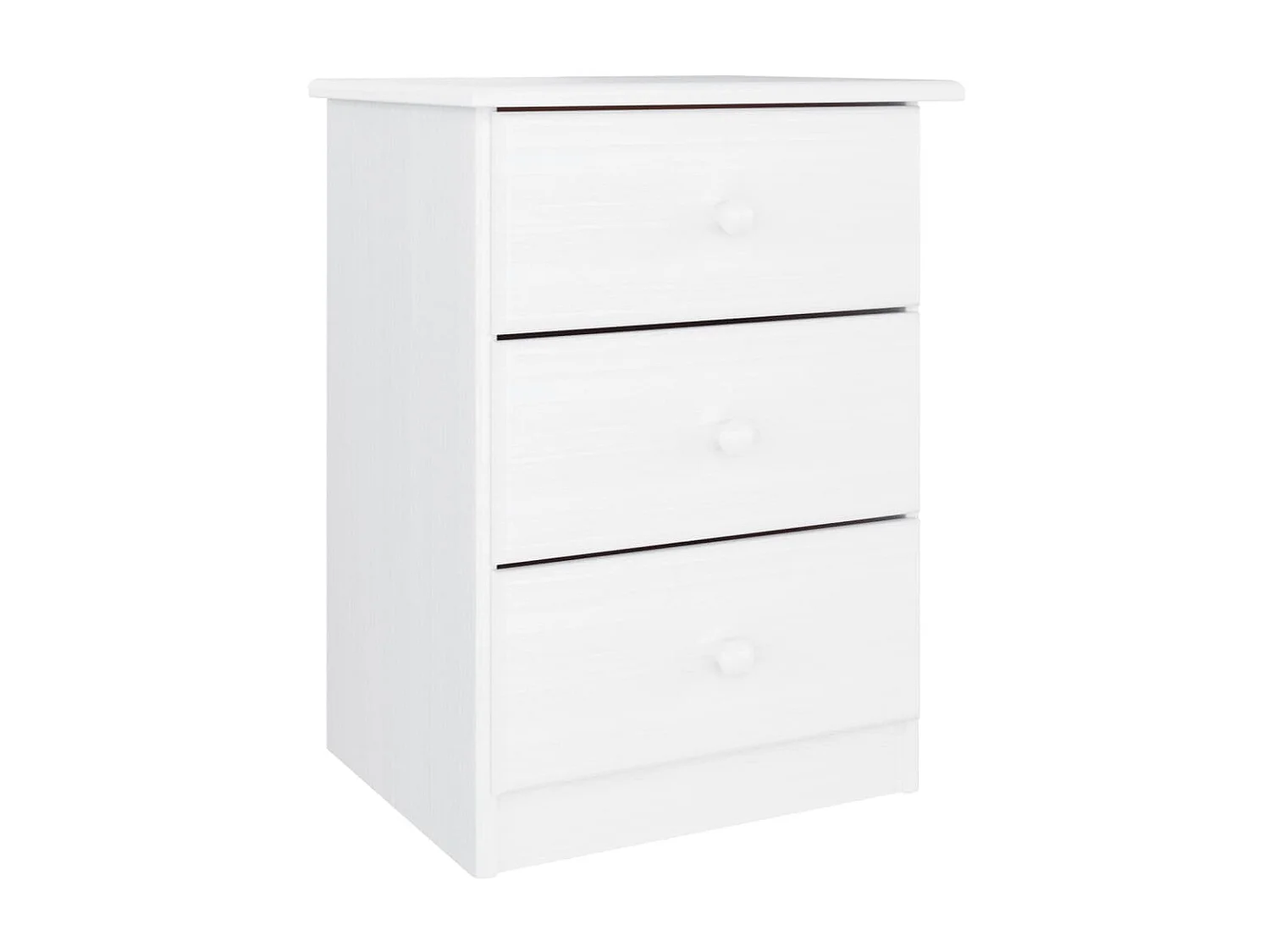 Mesa de cabeceira ALTA 41x35x55,5 cm pinho maciço branco PT87996