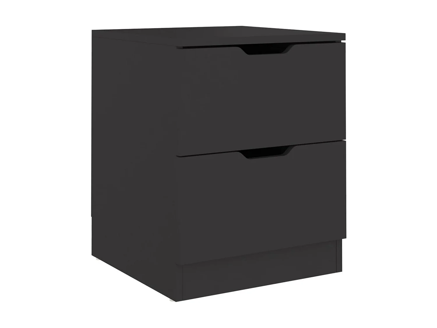 Table de chevet Noir 40x40x50 cm Aggloméré KEFWE19942