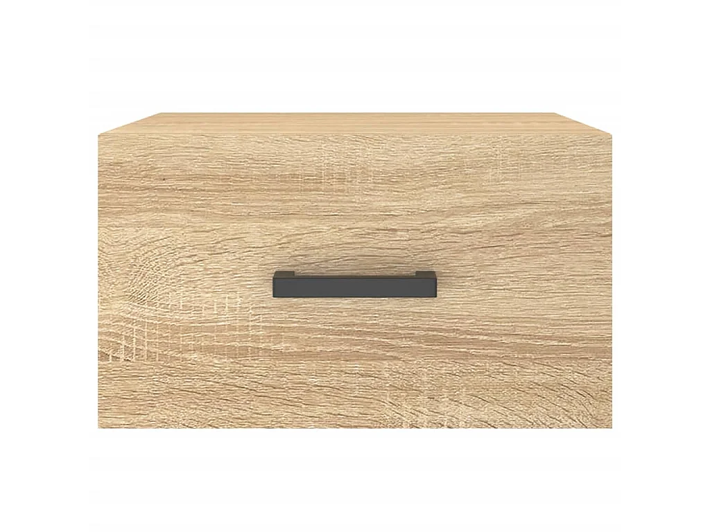 Table de chevet murale chêne sonoma 35x35x20 cm QPD22729