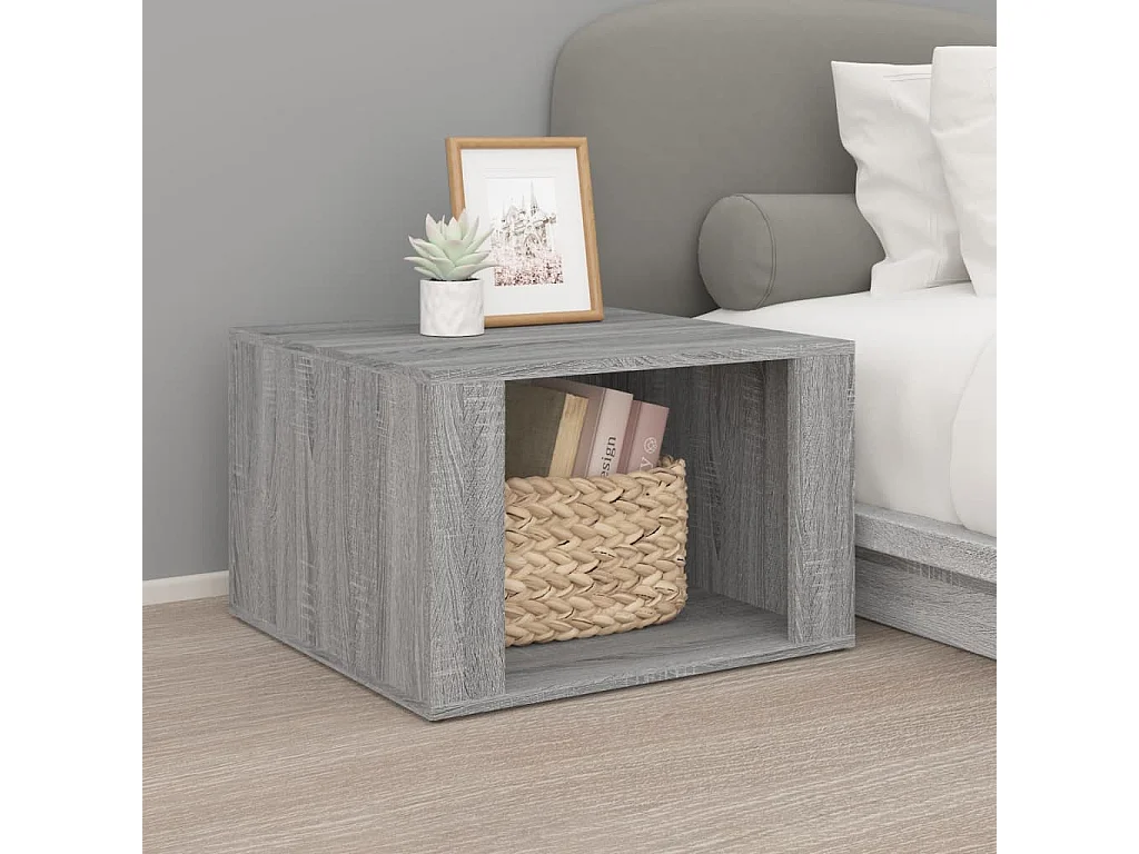 Table de chevet Sonoma gris 57x55x36 cm Bois d'ingénierie KEFWE56821