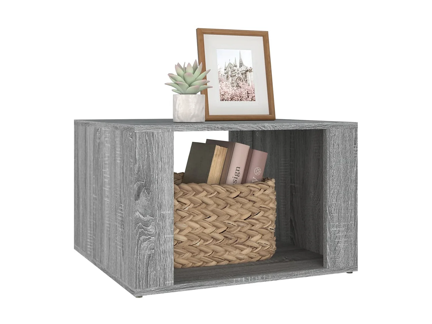 Table de chevet Sonoma gris 57x55x36 cm Bois d'ingénierie KEFWE56821