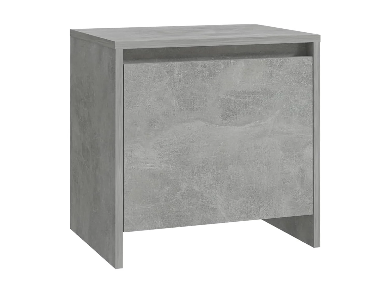 Table de chevet gris béton 45x34x44,5 cm bois d'ingénierie KEFWE85719
