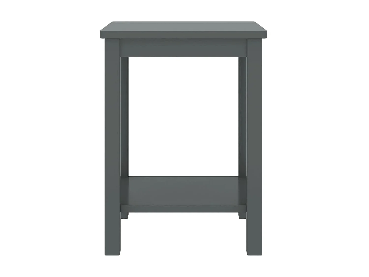 Mesa de cabeceira 35x30x47 cm pinho maciço cinzento-escuro PT53825