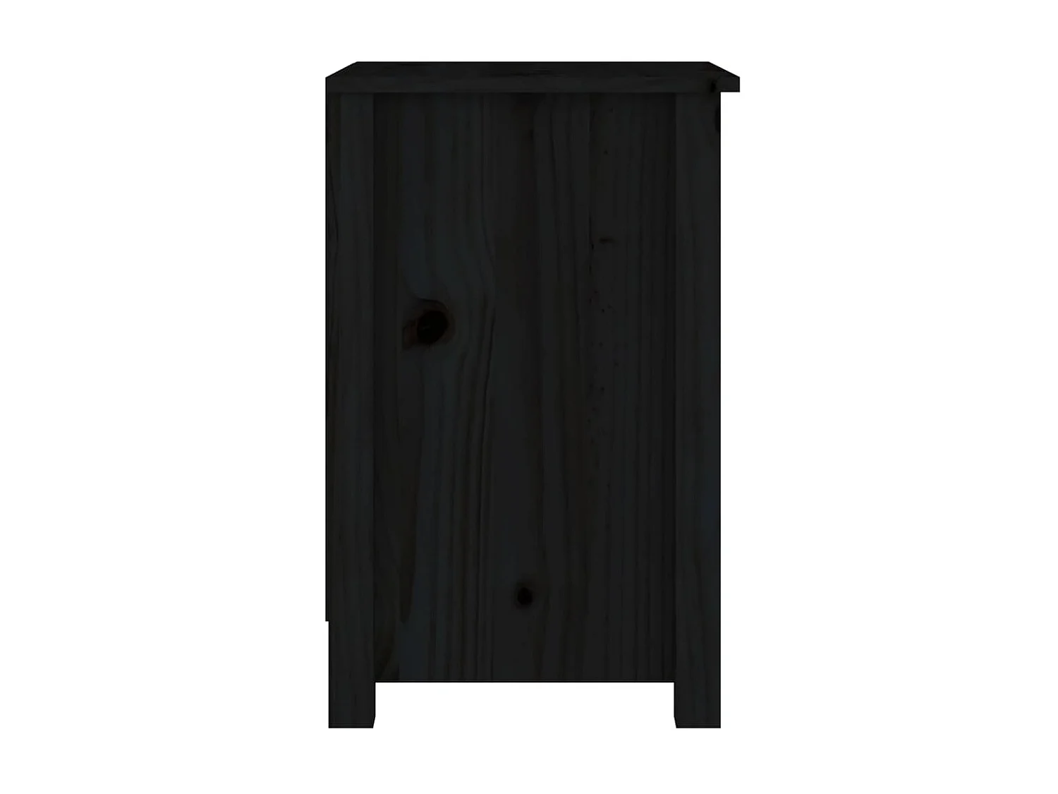 Mesas de cabeceira 2 pcs 40x35x55 cm pinho maciço preto PT28887