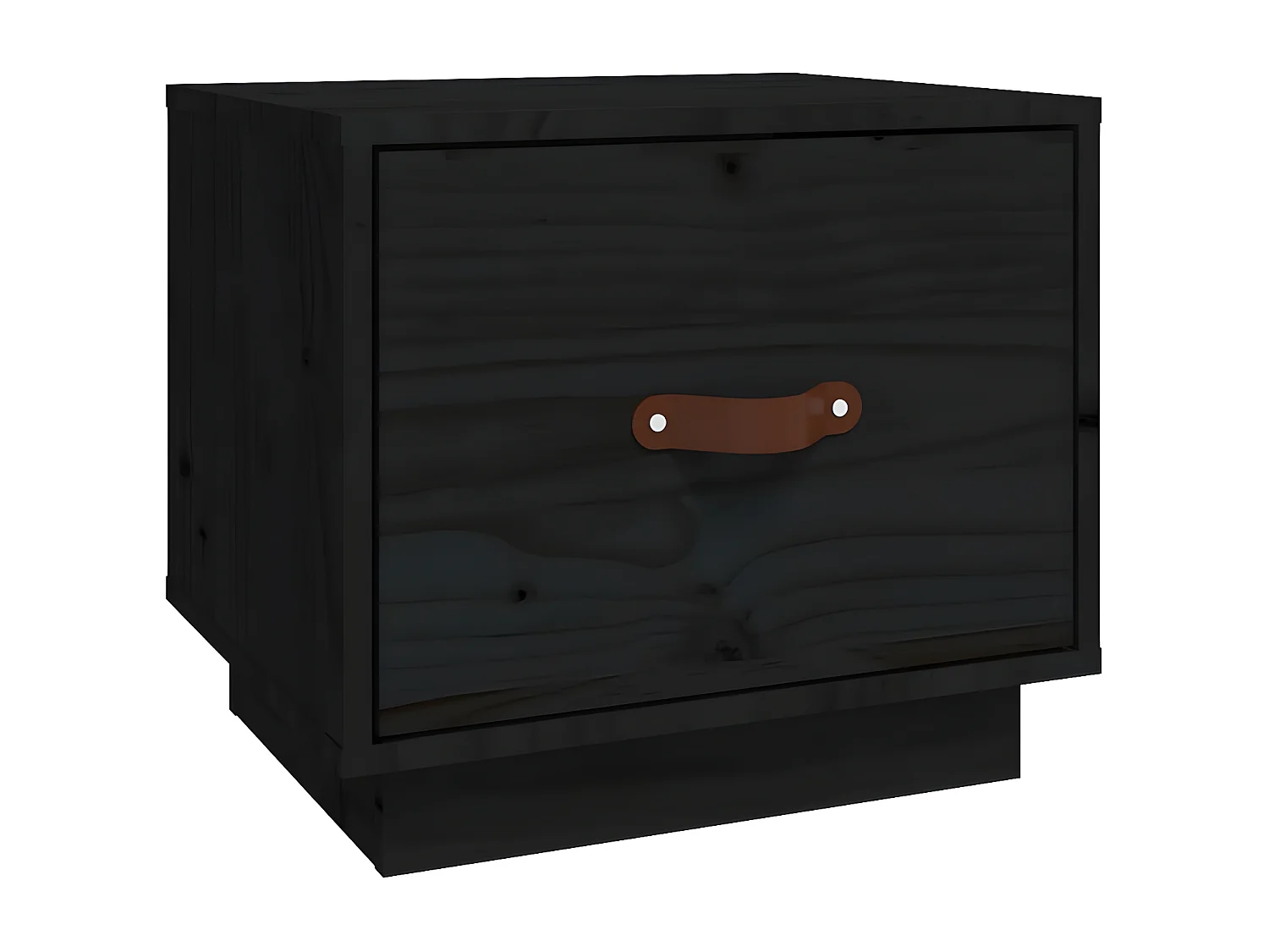 Table de chevet Noir 40x34x35 cm Bois de pin solide KEFWE41538