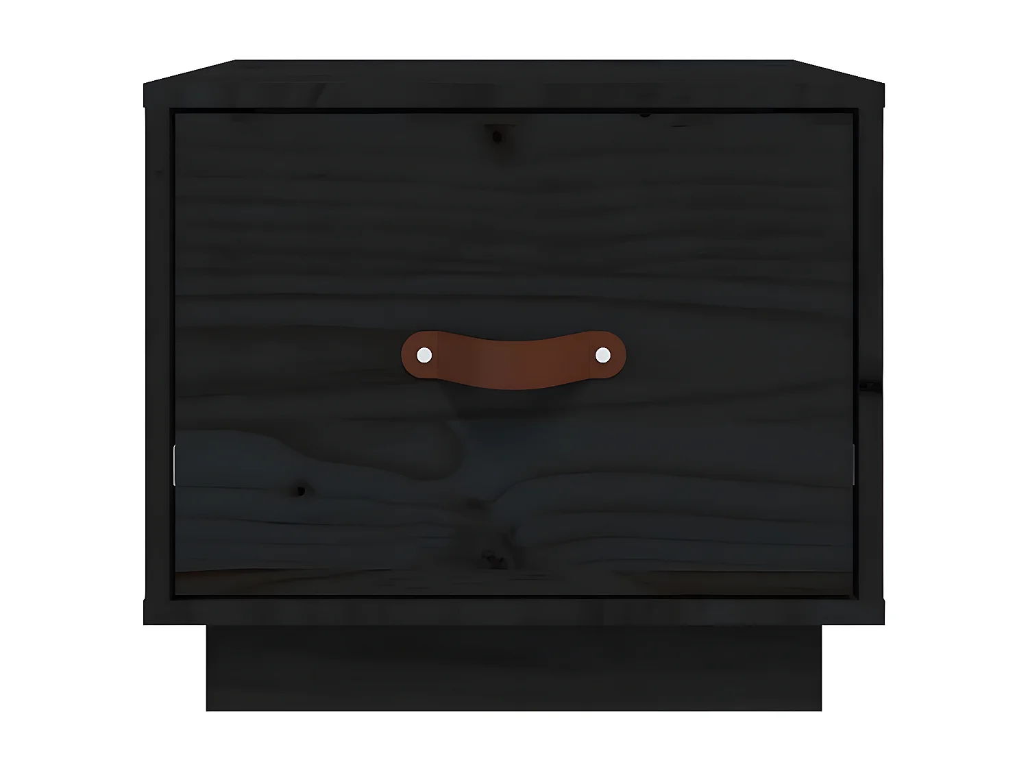 Table de chevet Noir 40x34x35 cm Bois de pin solide KEFWE41538