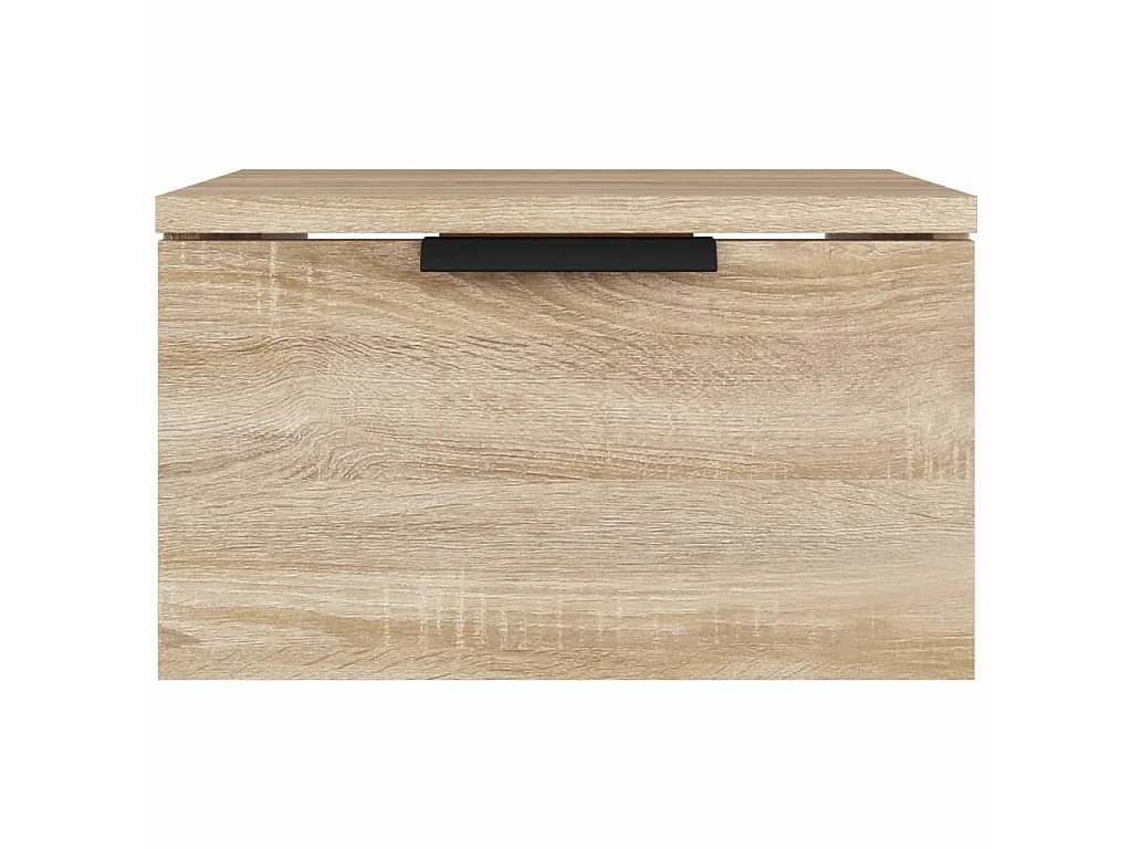 Mesa de cabeceira montagem na parede 34x30x20 cm cor sonoma PT76559