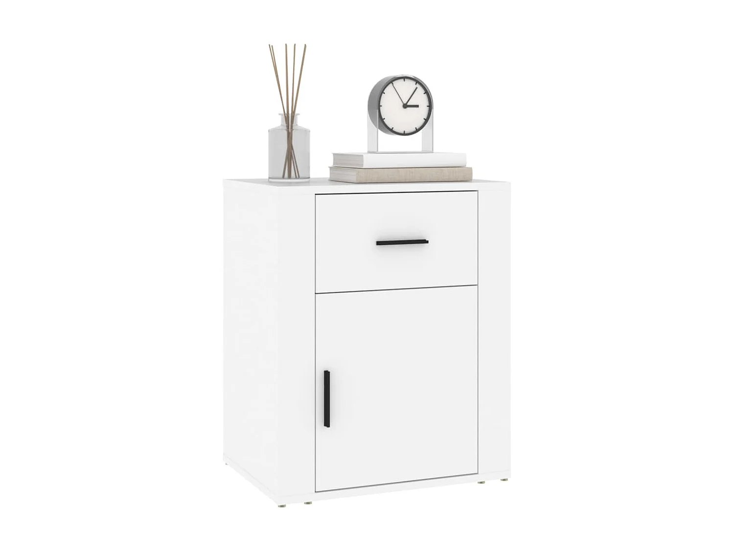 Table de chevet Blanc 50x36x60 cm Bois d'ingénierie KEFWE46624