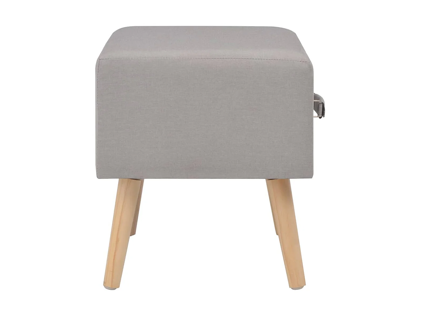 Mesa-de-cabeceira 40x35x40 cm tecido cinzento PT41476