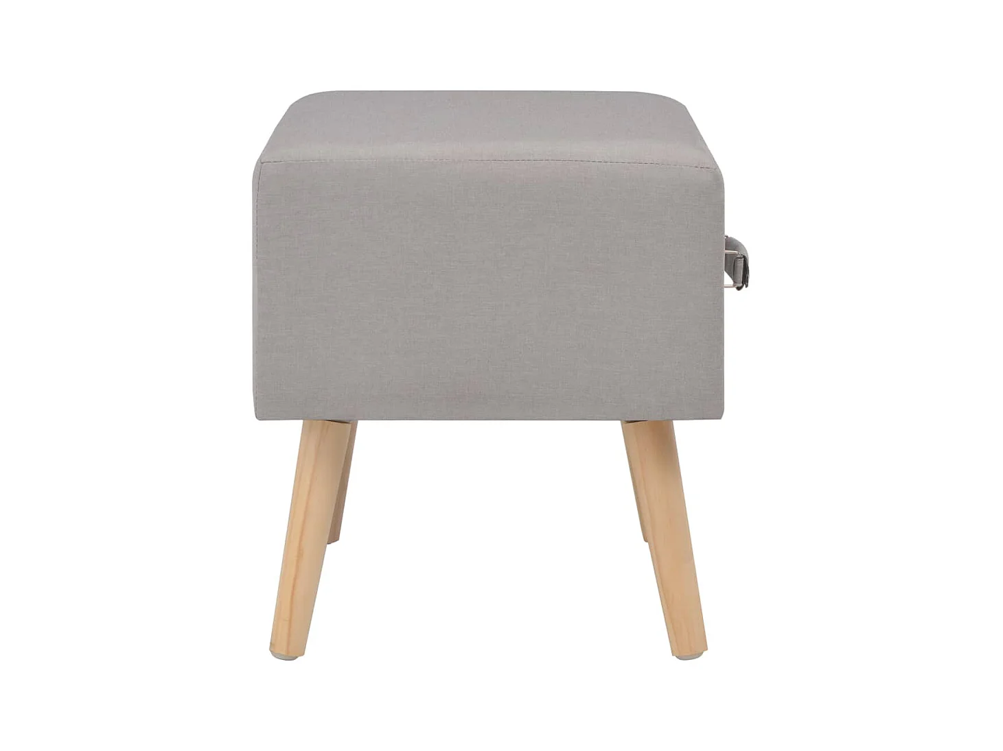 Table de chevet Gris 40x35x40 cm Tissu KEFWE61951