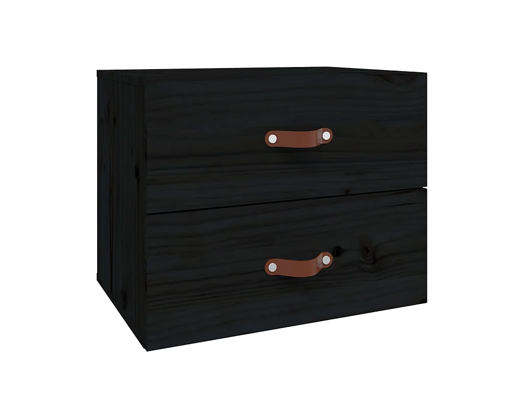 Nachtkastje wandgemonteerd 50x36x40 cm zwart NL24012