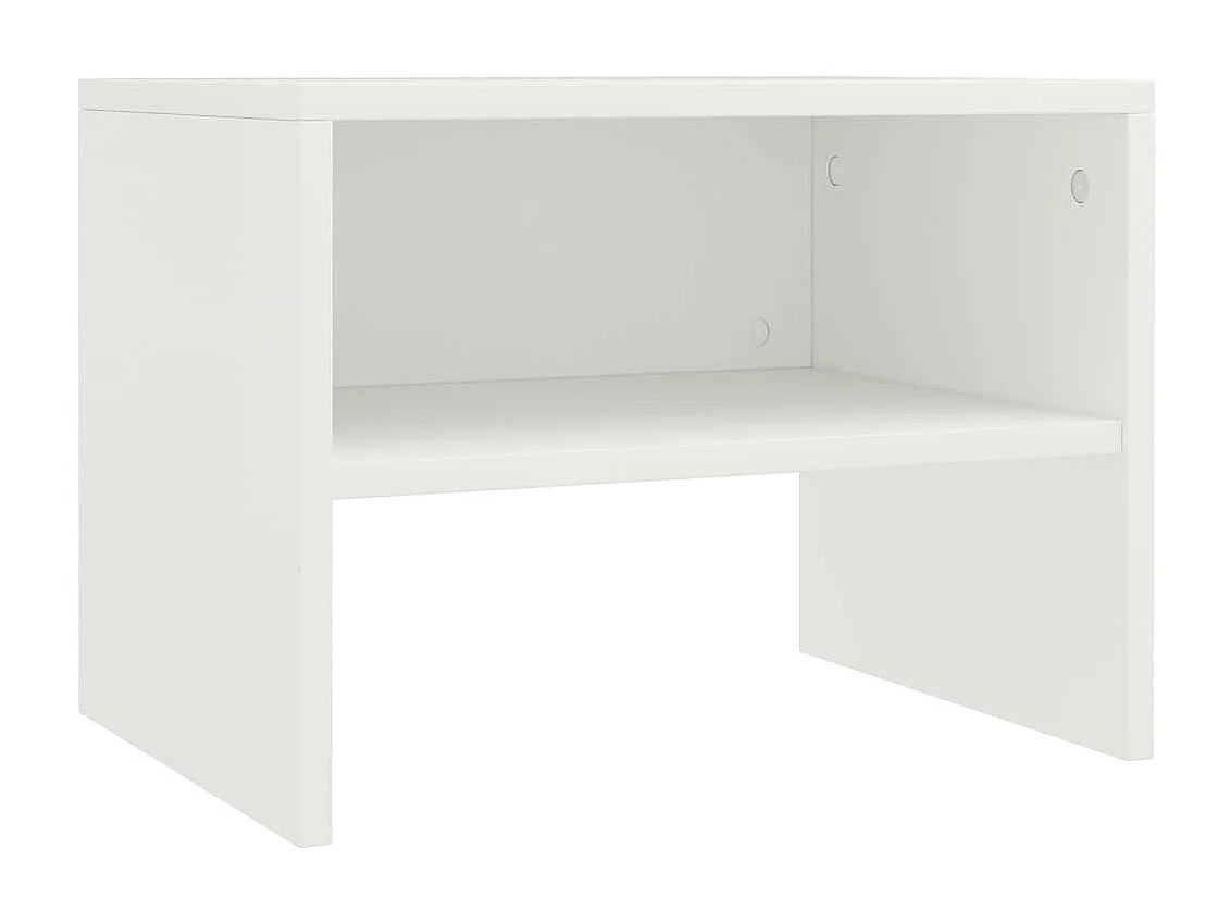 Table de chevet Blanc 40 x 30 x 30 cm Aggloméré KEFWE47104