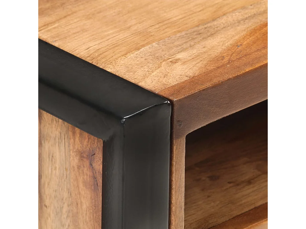 Nachtkast 40x35x55 cm massief acaciahout met sheesham afwerking NL90909