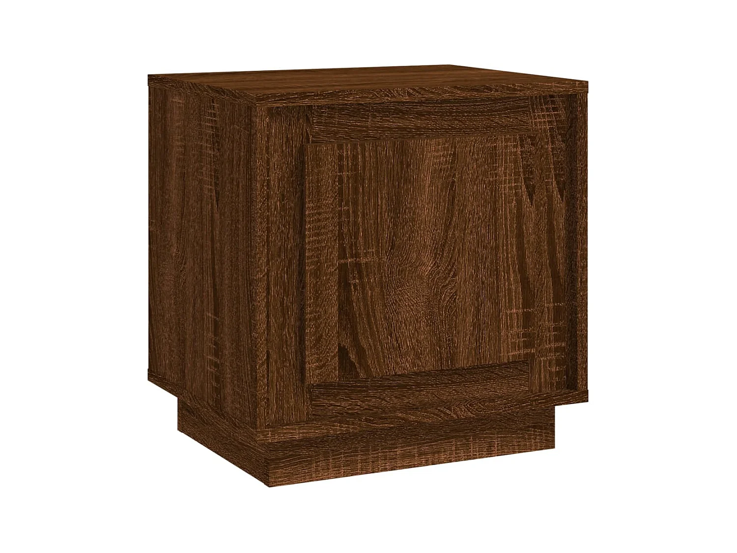 Table de chevet chêne marron 44x35x45 cm bois d'ingénierie KEFWE14764