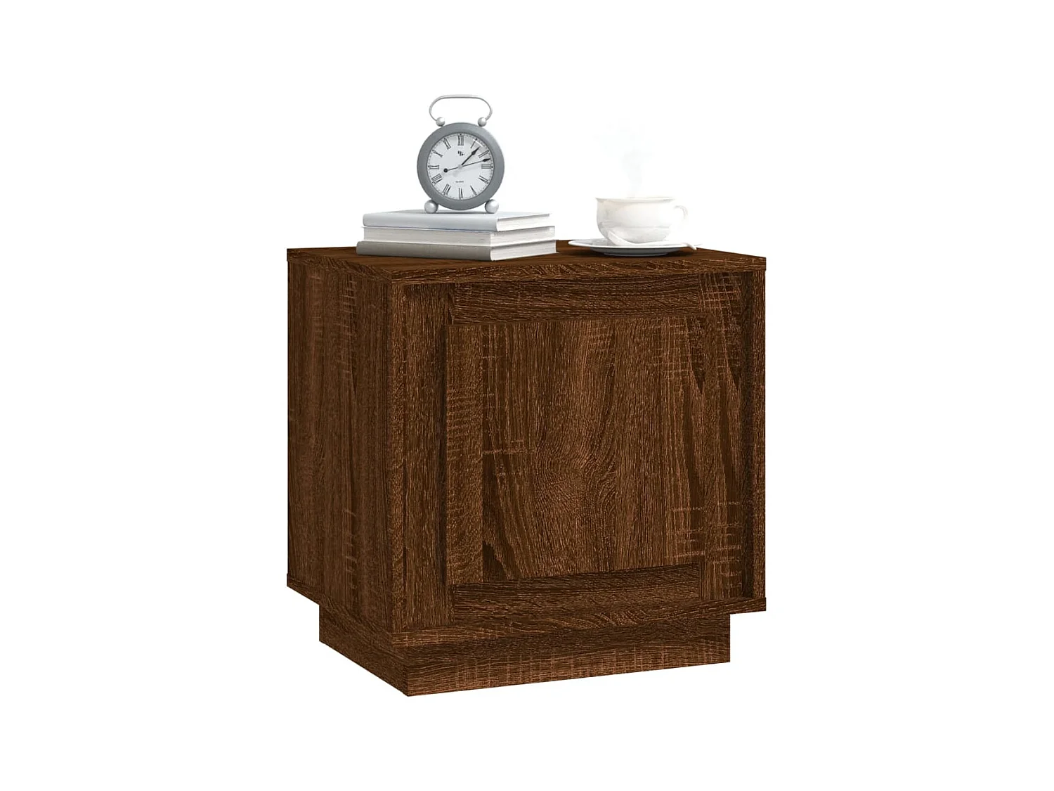 Table de chevet chêne marron 44x35x45 cm bois d'ingénierie KEFWE14764