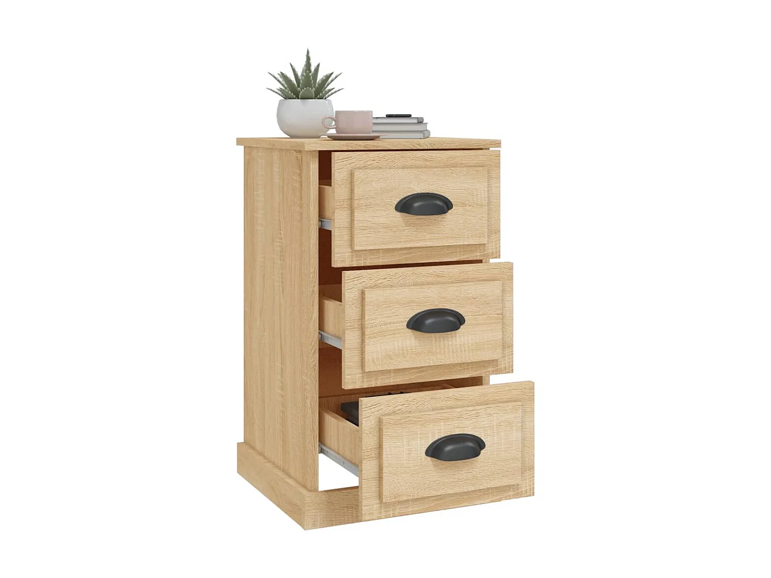 Table de chevet chêne sonoma 39x39x67 cm bois d'ingénierie KEFWE75757