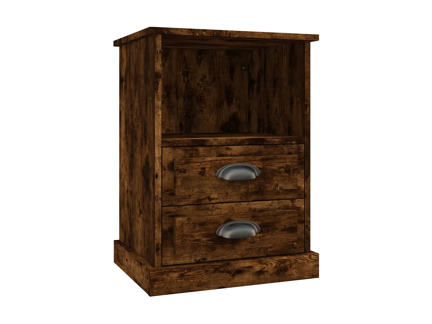 Table de chevet chêne fumé 43x36x60 cm KEFWE25203