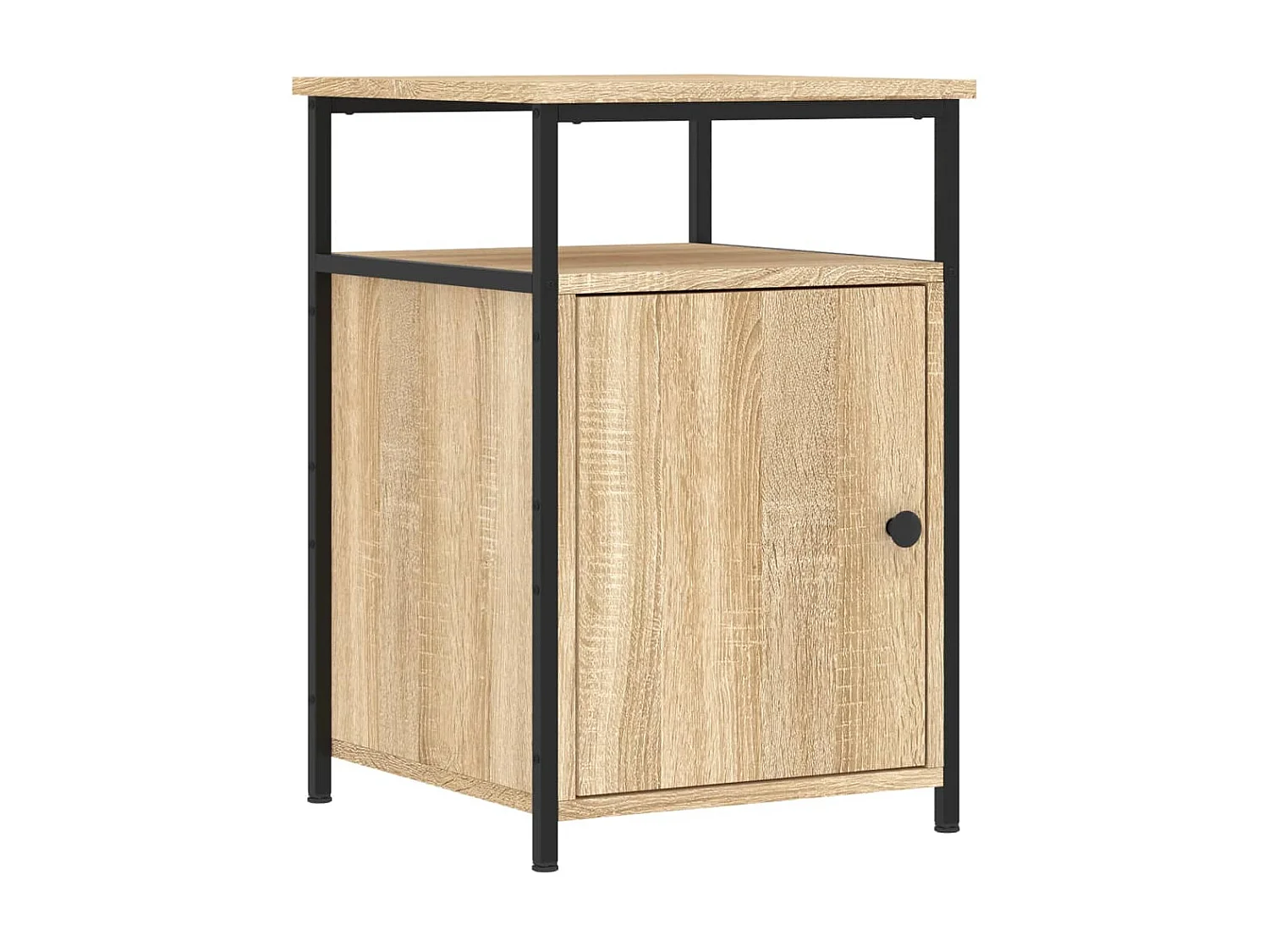 Comodino | Tavolino da notte | Tavolino da letto Rovere Sonoma 40x42x60 cm in Legno Multistrato