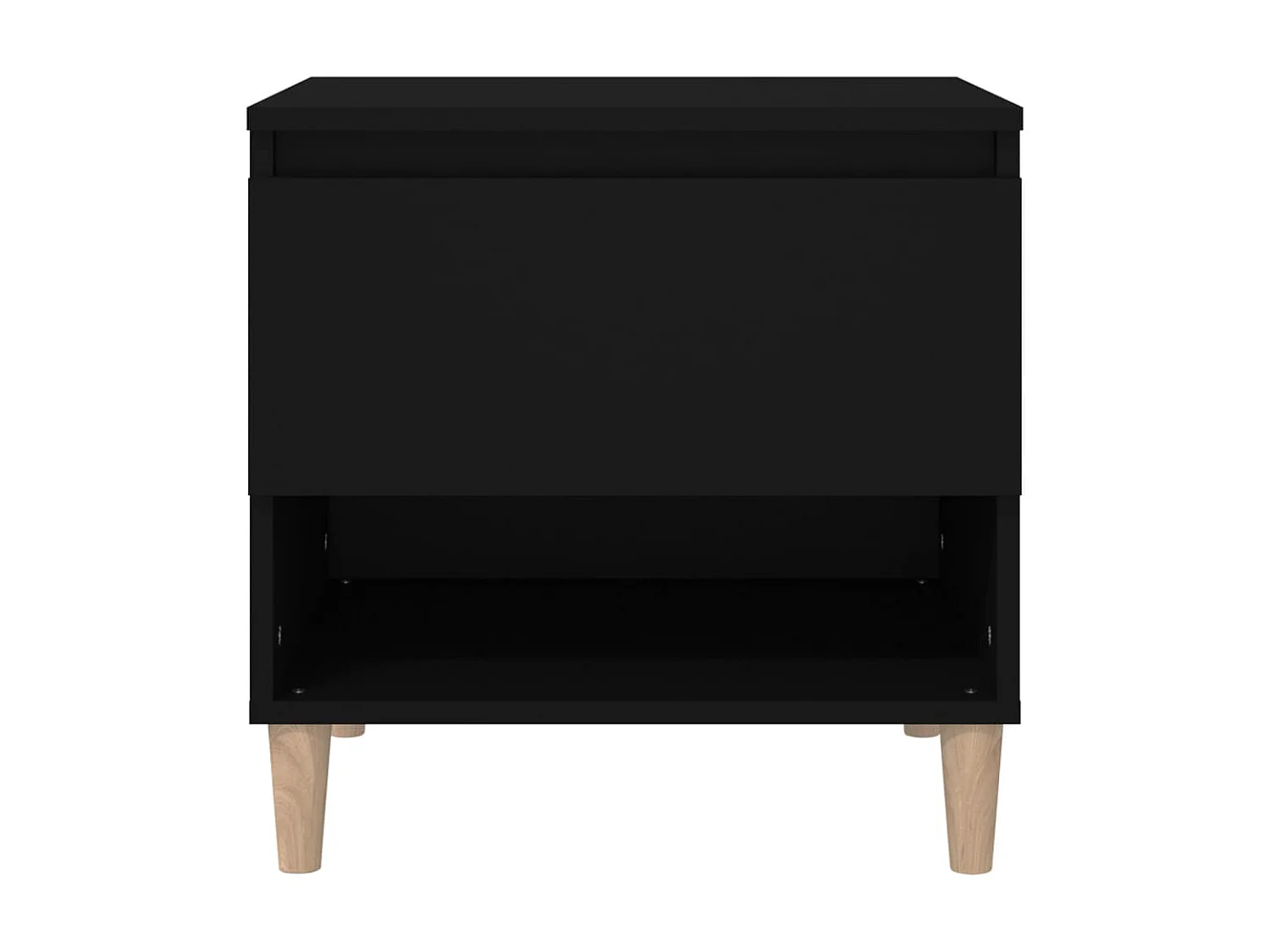 Table de chevet Noir 50x46x50 cm Bois d'ingénierie KEFWE99795