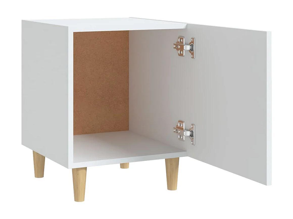 Table de chevet Blanc Bois d'ingénierie KEFWE20559