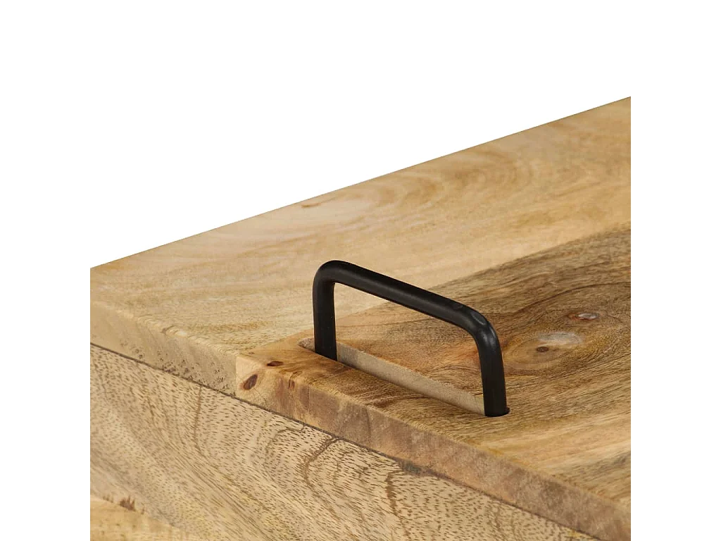 Table de chevet Bois de manguier massif 40 x 34 x 47 cm KEFWE41081