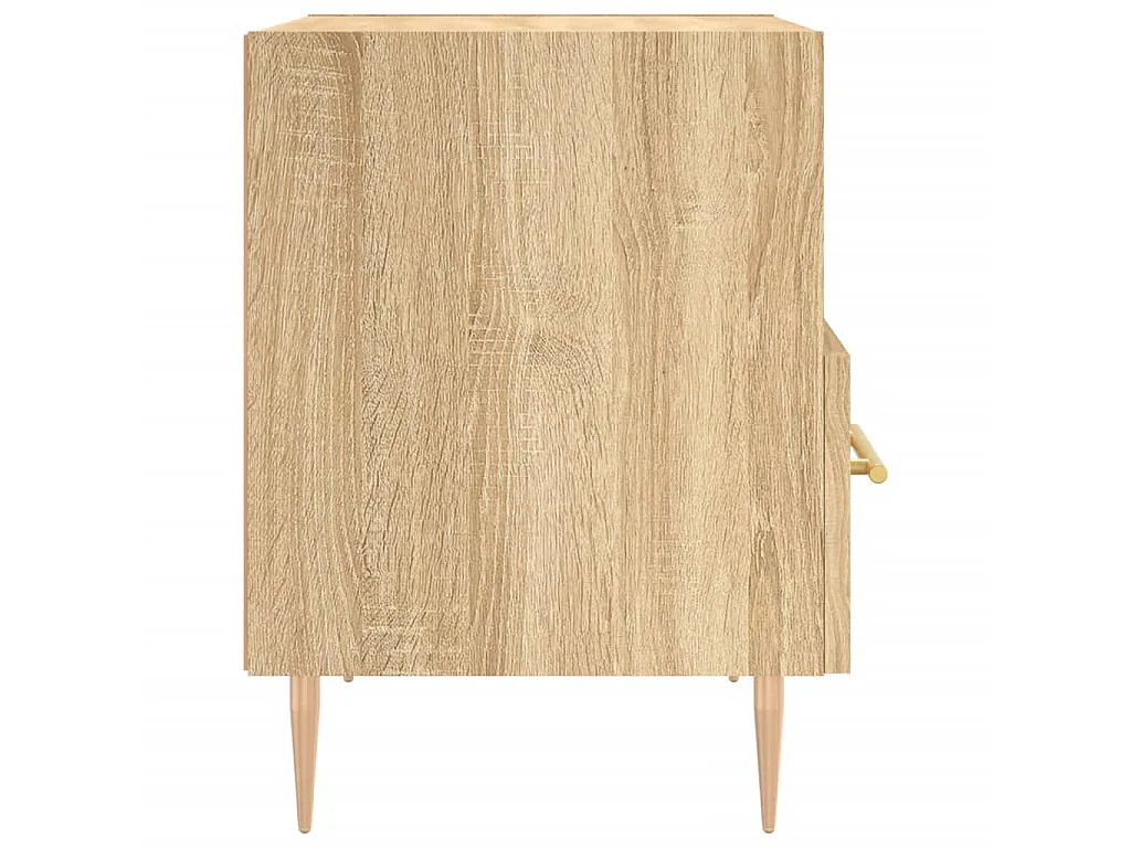 Table de chevet chêne sonoma 40x35x47,5 cm bois d'ingénierie QPD65946