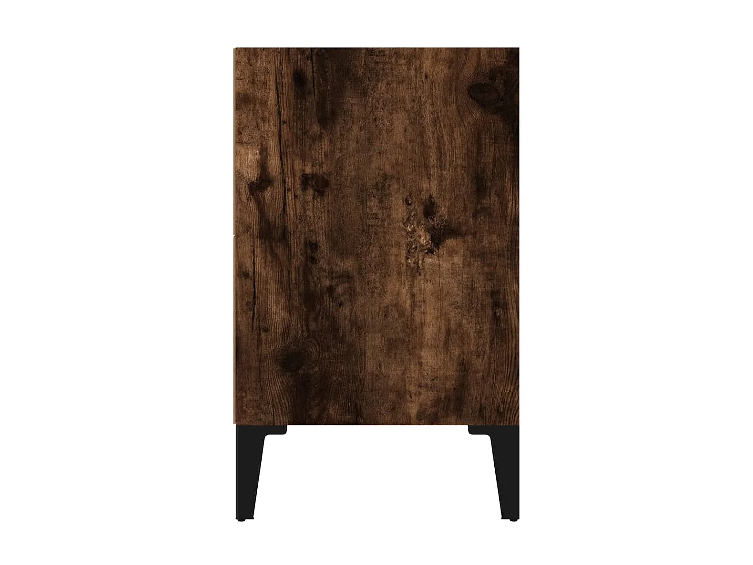 Table de chevet avec pieds en métal Chêne fumé 40x30x50 cm KEFWE20773