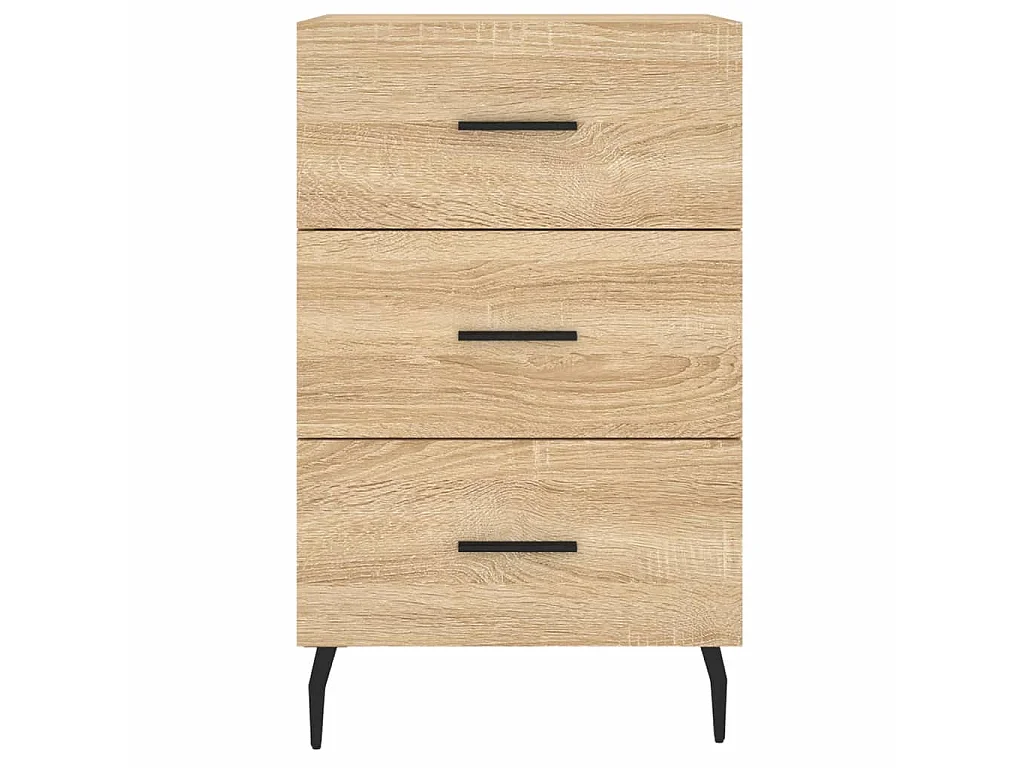 Table de chevet chêne sonoma 40x40x66 cm bois d'ingénierie QPD10189