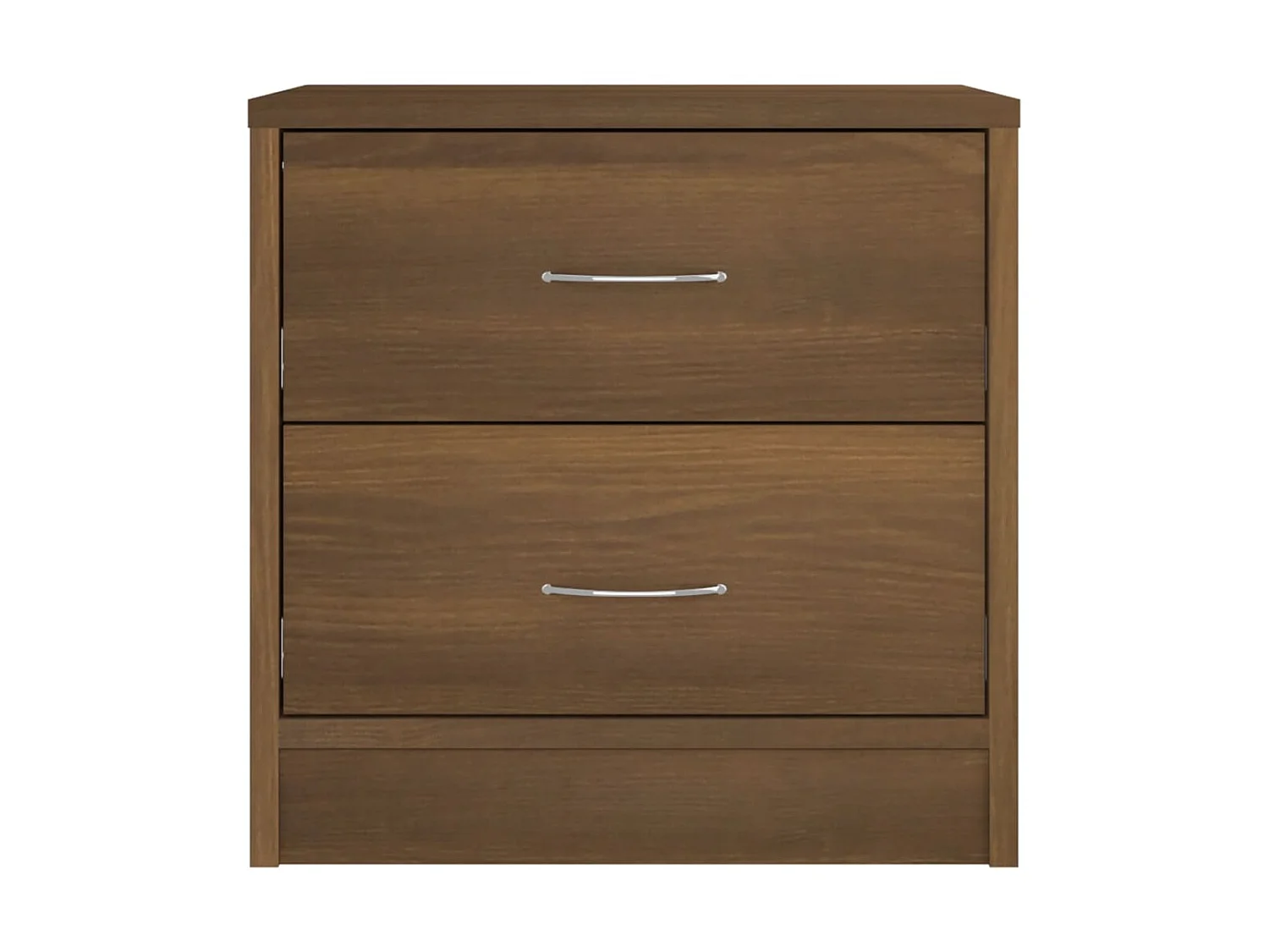 Mesita de noche madera contrachapada roble marrón 40x30x40 cm ES54877