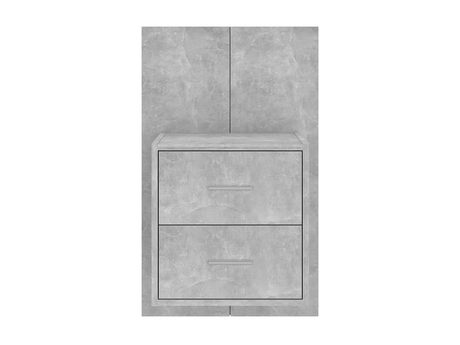Table de chevet murale Gris béton KEFWE33503