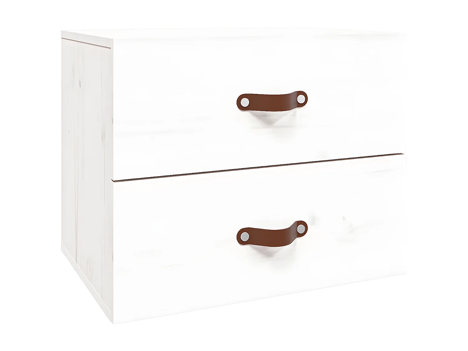 Table de chevet murale Blanc 50x36x40 cm KEFWE36353