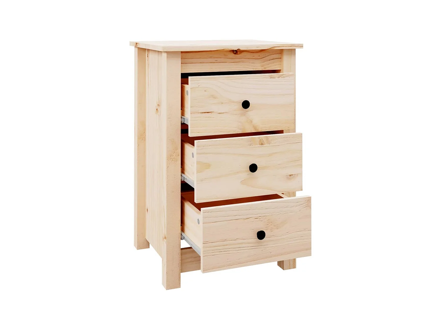 Nachtkastje 40x35x61,5 cm massief grenenhout NL72172