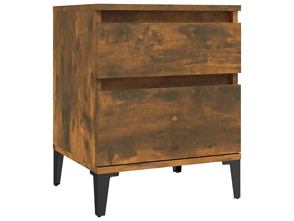 Table de chevet Chêne fumé 40x35x50 cm KEFWE56368