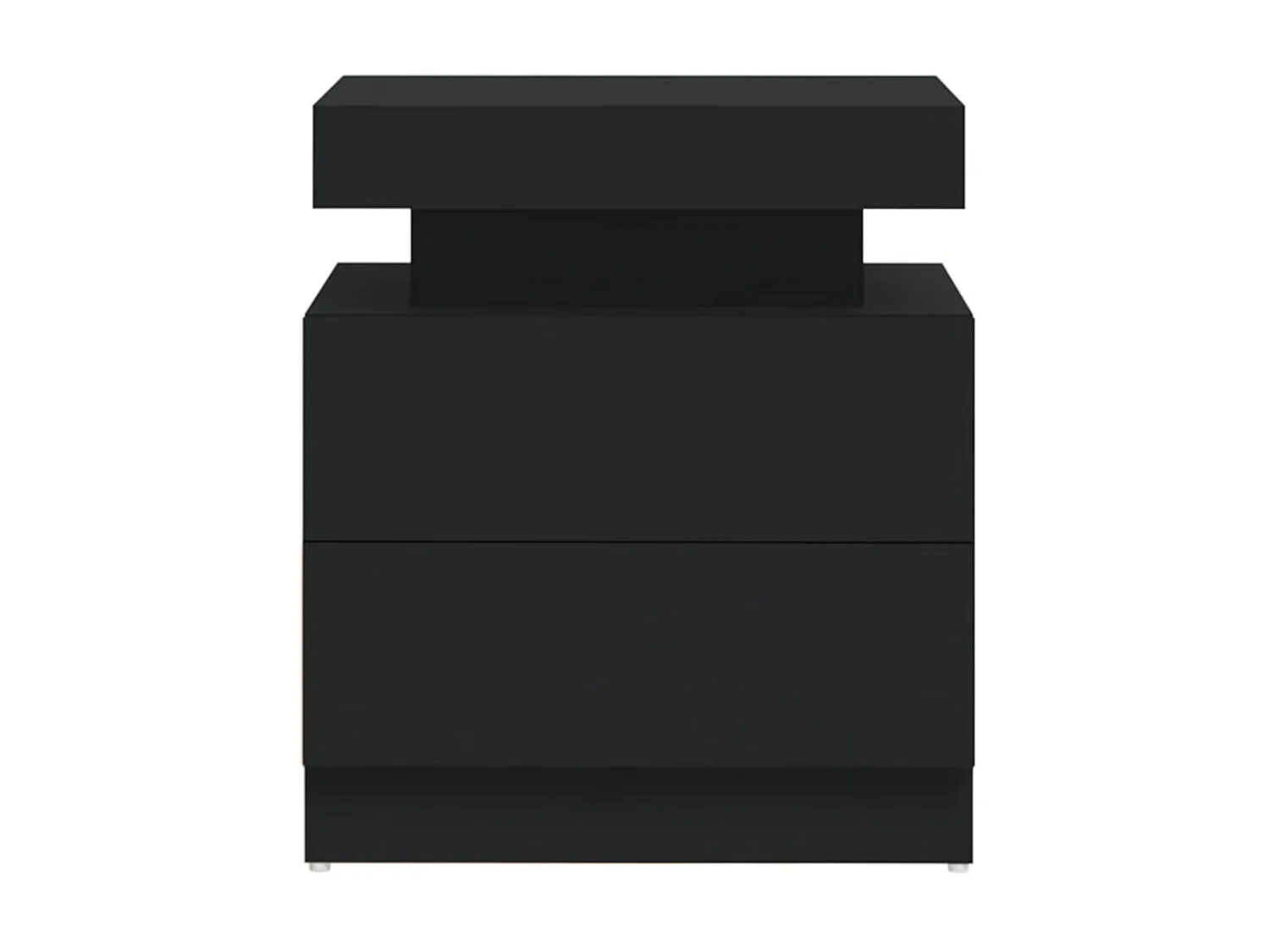 Comodino | Tavolino da notte | Tavolino da letto Nero 45x35x52 cm in Legno Multistrato