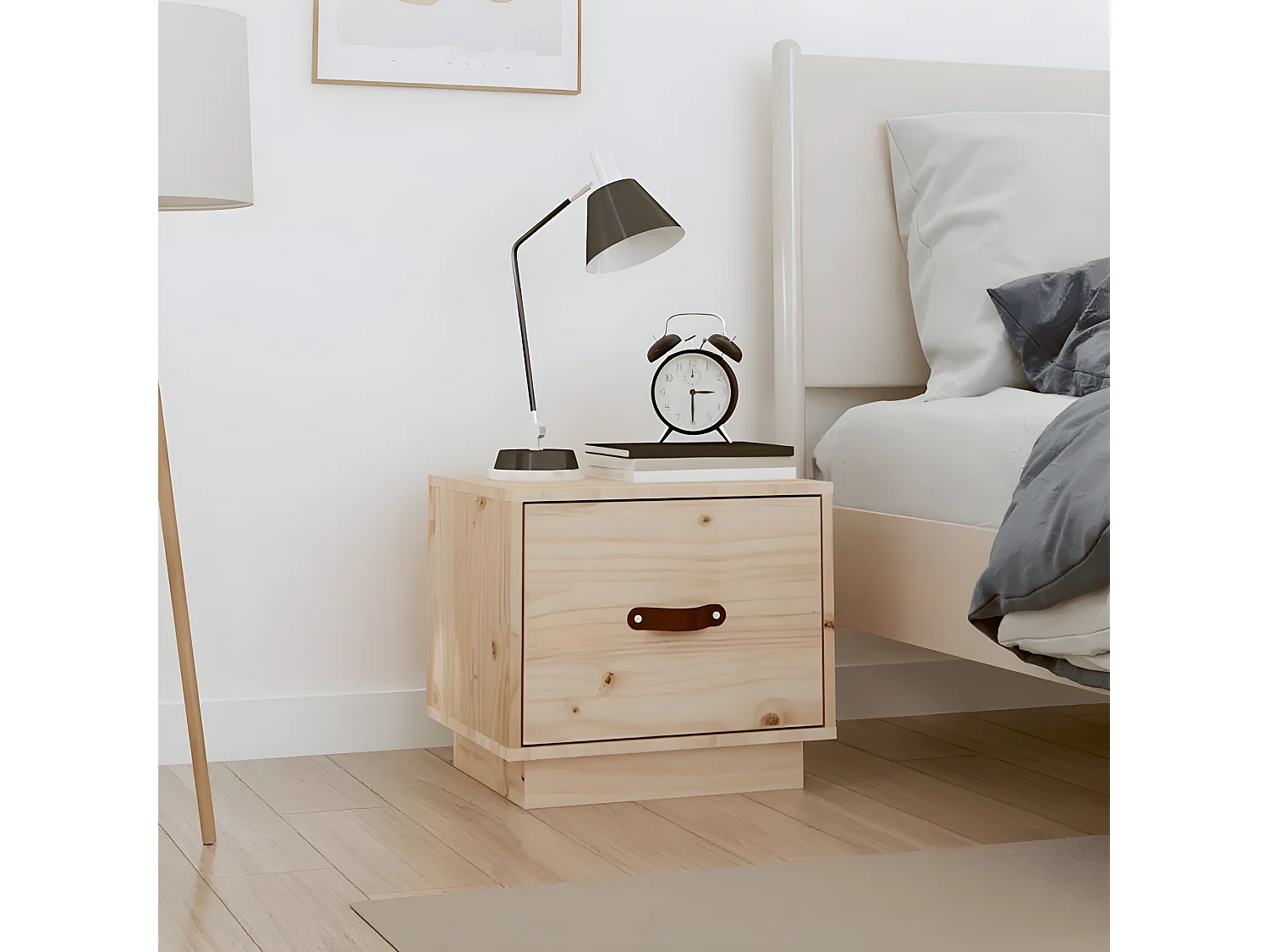 Table de chevet 40x34x35 cm Bois de pin solide KEFWE49176