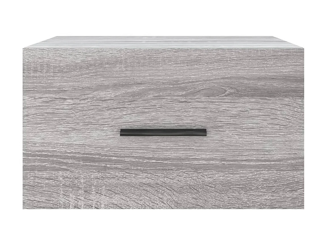 Table de chevet murale sonoma gris 35x35x20 cm QPD36958