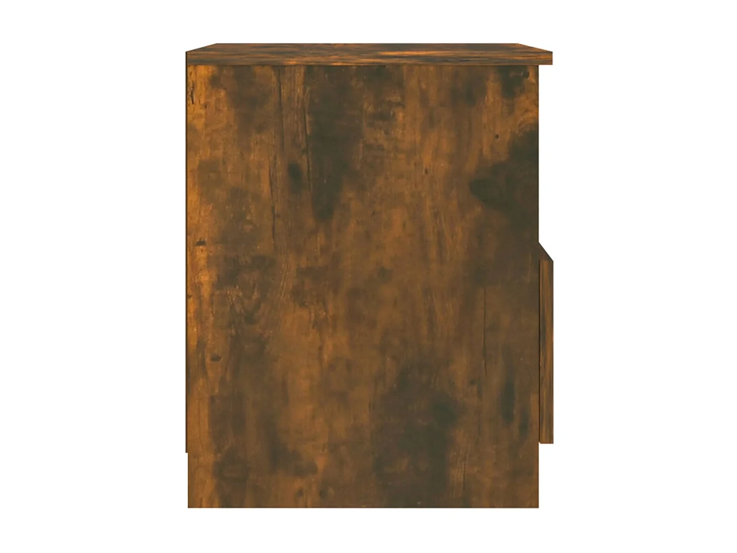 Mesita de noche madera de ingeniería roble ahumado 40x40x50 cm ES46147