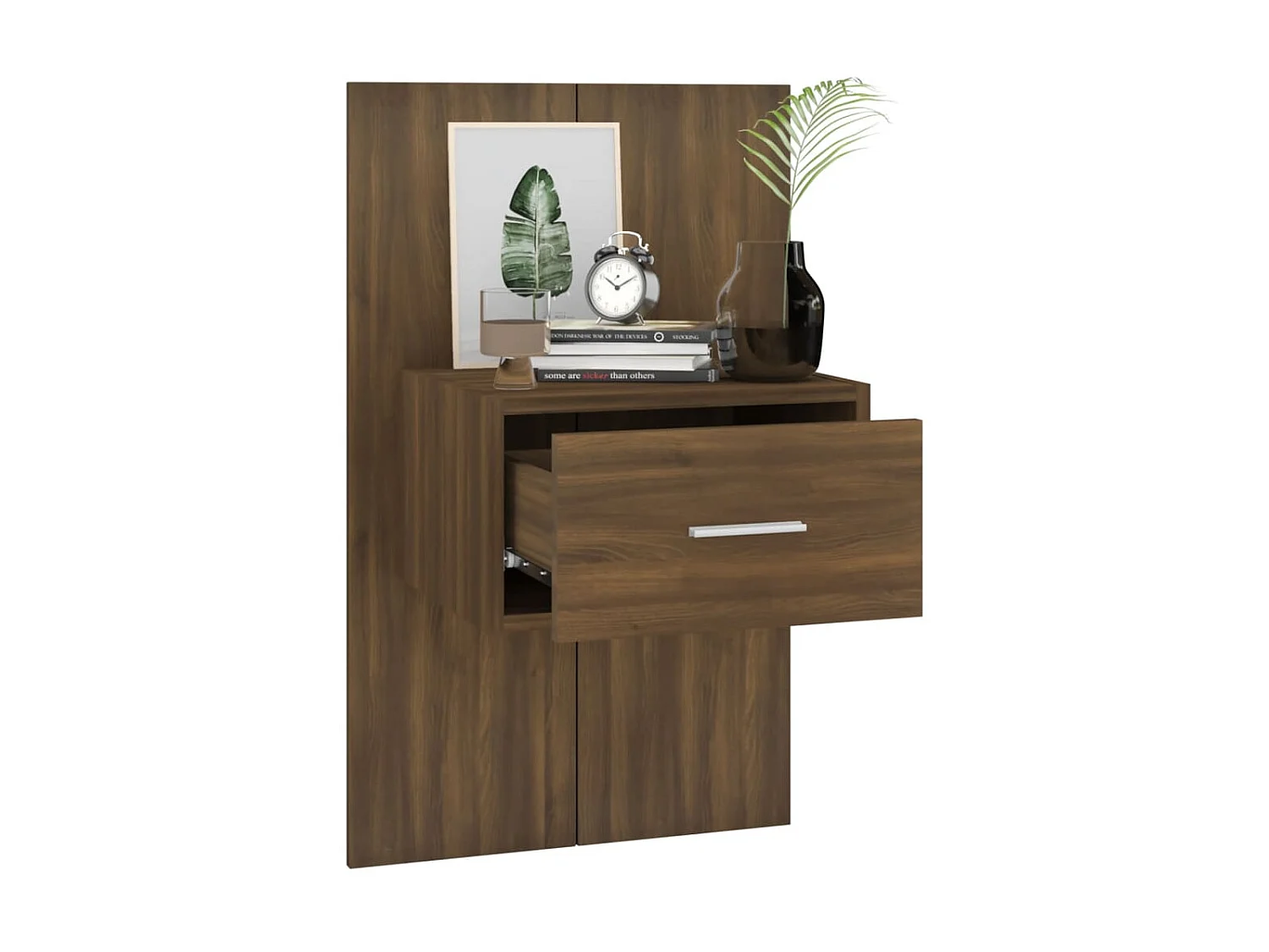 Table de chevet murale Chêne marron KEFWE64909