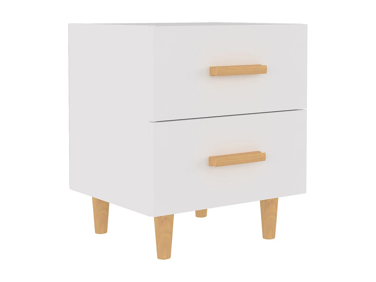 Table de chevet Blanc 40x35x47,5 cm KEFWE67539