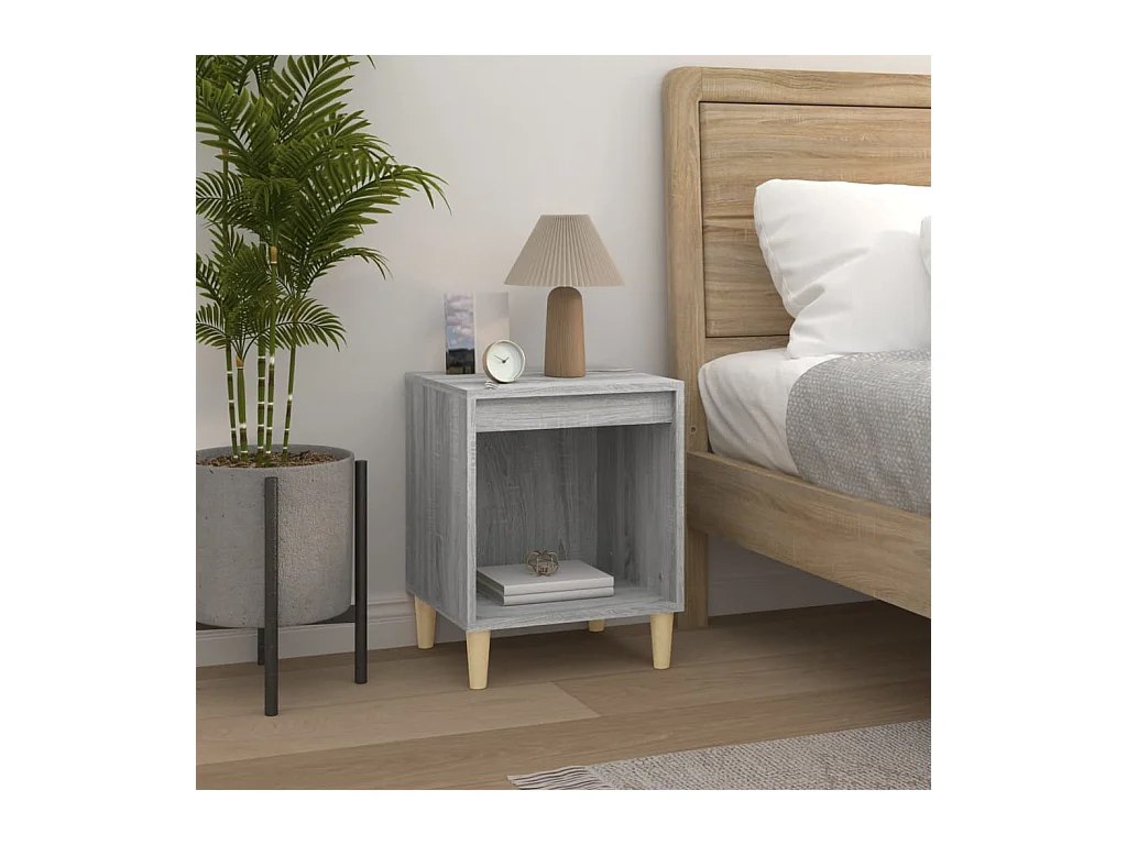 Table de chevet Sonoma gris 40x35x50 cm KEFWE30070