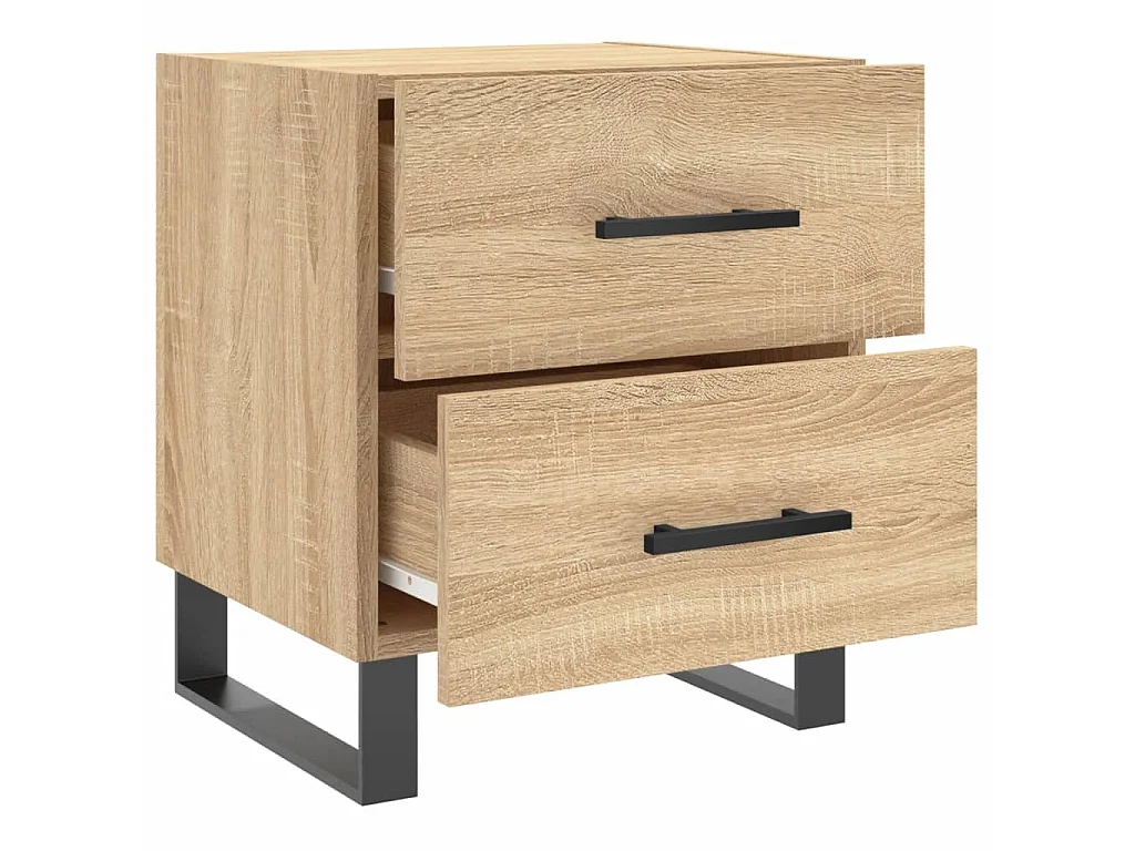 Table de chevet chêne sonoma 40x35x47,5 cm bois d'ingénierie QPD17549