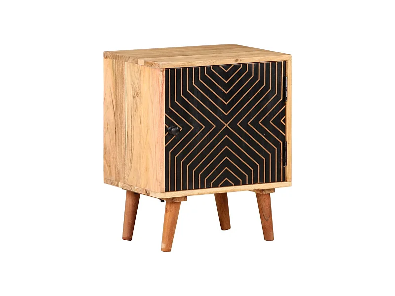 Nachtkastje 40x30x50 cm massief acaciahout NL27866