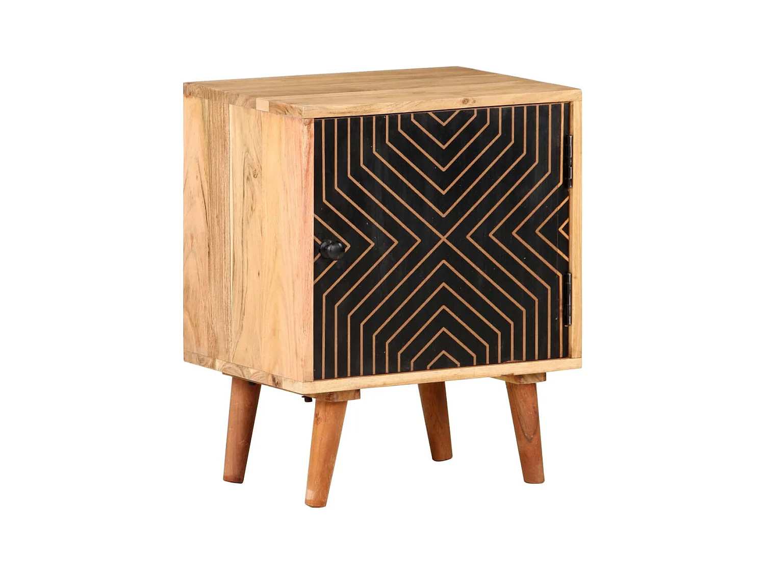 Table de chevet 40x30x50 cm Bois d'acacia massif KEFWE76705