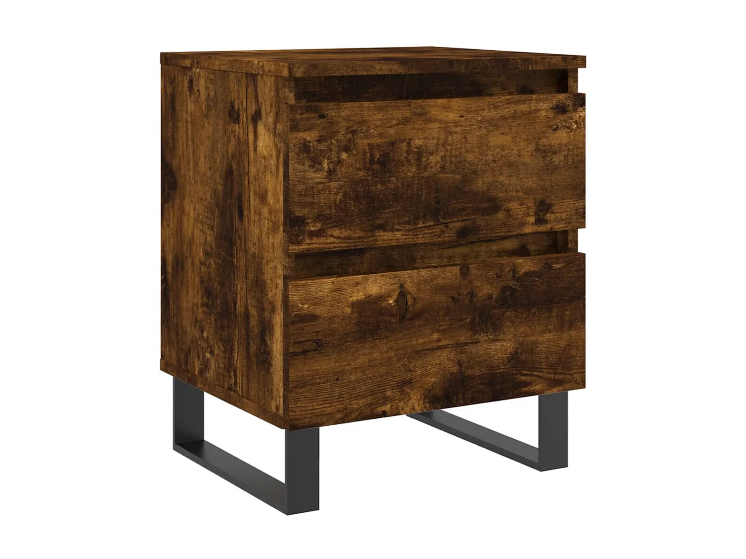 Mesa de cabeceira 40x35x50 cm derivados madeira carvalho fumado PT74870